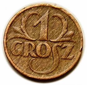 Obrazek dla: 1 grosz 1927 II RP Warszawa