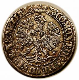 Obrazek 2 dla: 3 krajcary 1678 Sylwiusz Fryderyk Witemberski Księstwo Oleśnicko  Bierutowsko  Radziejowskie Oleśnica