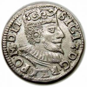 Obrazek dla: Trojak 1594 Zygmunt III Waza Poznań