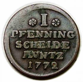 Obrazek dla: 1 fenig 1772 Karol I Księstwo Brunswick  Luneburg  Calenberg  Hanower 