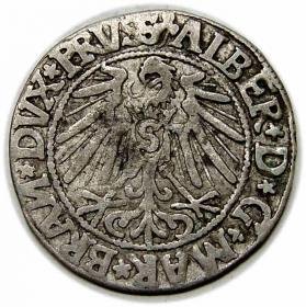 Obrazek 2 dla: Grosz 1545 Albrecht Hohenzollern Księstwo Pruskie Królewiec