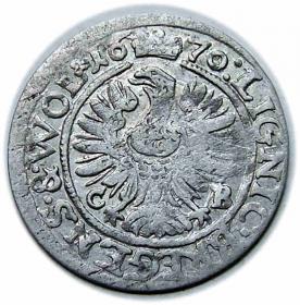 Obrazek 2 dla: 3 krajcary 1670 Christian Wołowski Księstwo Brzesko  Legnicko  Wołowskie Brzeg