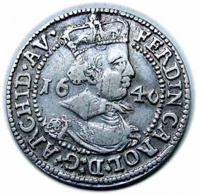 Obrazek dla: 3 krajcary 1640 Ferdynand Karol Austria Tyrol Hall