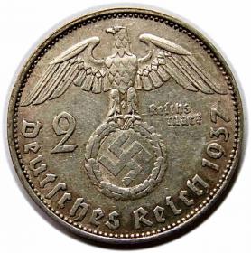 Obrazek 2 dla: 2 marki 1937 E Niemcy Muldenhutten