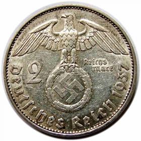 Obrazek 2 dla: 2 marki 1937 E Niemcy Muldenhutten