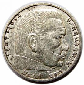 Obrazek dla: 2 marki 1938 A Niemcy Berlin