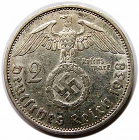 Obrazek 2 dla: 2 marki 1938 A Niemcy Berlin