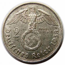 Obrazek 2 dla: 2 marki 1938 A Niemcy Berlin