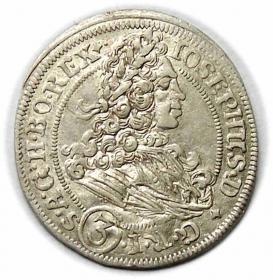 Obrazek dla: 3 krajcary 1707 Józef I Habsburg Wrocław