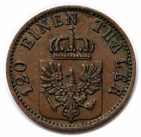 Obrazek 2 dla: 3 fenigi 1871 Wilhelm I Hohenzollern Prusy Berlin