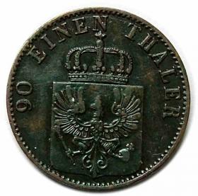 Obrazek 2 dla: 4 fenigi 1863 Wilhelm I Hohenzollern Prusy Berlin