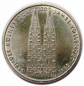 Obrazek dla: 5 marek 1980 F Katedra w Kolonii  Der Kölner Dom 100 Jahre Vollendet Stuttgart Niemcy