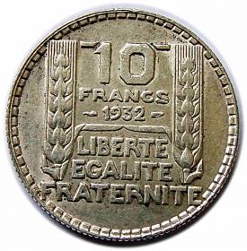 Obrazek 2 dla: 10 franków 1932 Francja