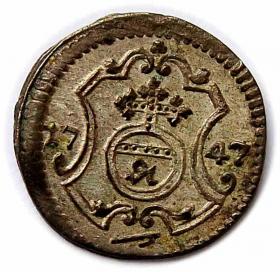 Obrazek dla: Halerz 1747 August III Drezno