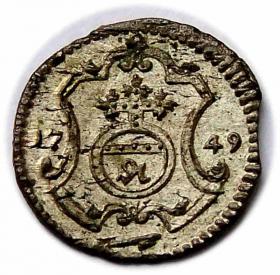 Obrazek dla: Halerz 1749 August III Drezno