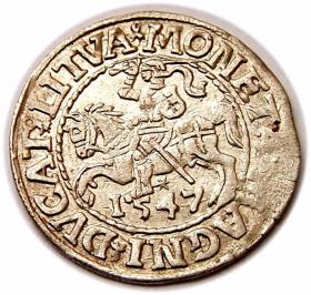 Obrazek dla: Półgrosz 1547 Zygmunt II August Wilno