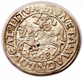 Obrazek dla: Półgrosz 1548 Zygmunt II August Wilno