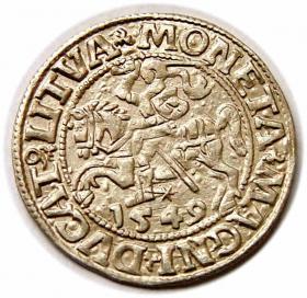 Obrazek dla: Półgrosz 1549 Zygmunt II August Wilno