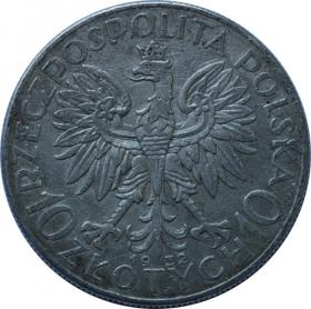 Obrazek 2 dla: 10 złotych 1932 Głowa Kobiety II RP Warszawa
