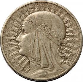 Obrazek dla: 10 złotych 1932 Głowa Kobiety II RP Londyn