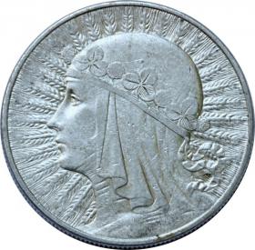 Obrazek dla: 10 złotych 1933 Głowa Kobiety II RP Warszawa