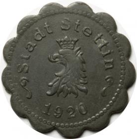 Obrazek 2 dla: 50 fenigów 1922 Szczecin / Stettin