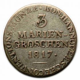 Obrazek dla: 3 grosze maryjne 1817 Jerzy III Hanowerski Hanower