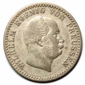 Obrazek dla: 2 1/2 silber groschen 1863 Wilhelm I Hohenzollern Niemcy Berlin