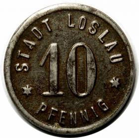 Obrazek dla: 10 fenigów 1918 Wodzisław Śląski / Loslau