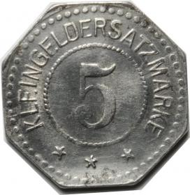 Obrazek dla: 5 fenigów 1917 Germersheim