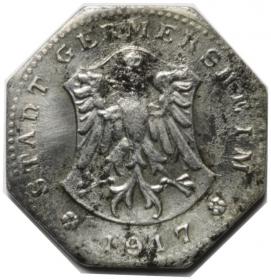 Obrazek 2 dla: 5 fenigów 1917 Germersheim