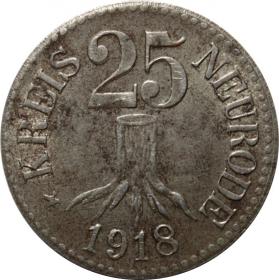 Obrazek 2 dla: 25 fenigów 1918 Nowa Ruda / Neurode