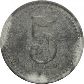 Obrazek 2 dla: 5 fenigów 1917 Nordlingen