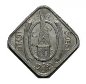 Obrazek 2 dla: 10 fenigów 1920 Soest