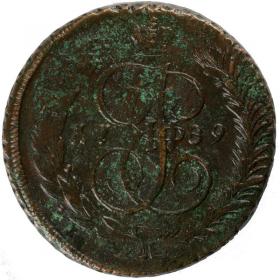 Obrazek dla: 5 kopiejek 1789 Katarzyna II Wielka Rosja Anninsk