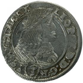 Obrazek dla: 3 krajcary 1660 Leopold I Habsburg Wrocław