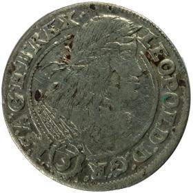 Obrazek dla: 3 krajcary 1661 Leopold I Habsburg Wrocław