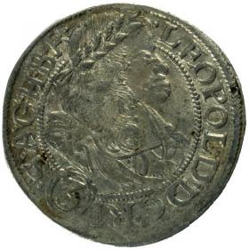 Obrazek dla: 3 krajcary 1668 Leopold I Habsburg Wrocław