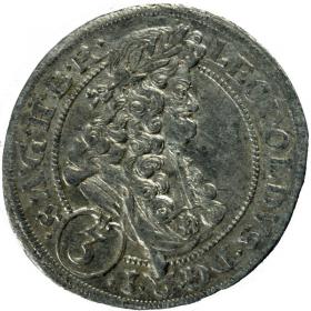 Obrazek dla: 3 krajcary 1697 Leopold I Habsburg Wrocław