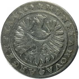 Obrazek 2 dla: 15 krajcarów 1664 Jerzy III Brzeski Księstwo Brzesko  Legnicko  Wołowskie Brzeg