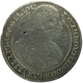 Obrazek dla: 15 krajcarów 1662 Ludwik IV Legnicki Ksiestwo Brzesko  Legnicko  Wołowskie Brzeg