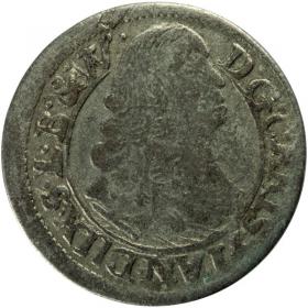 Obrazek dla: 1 krajcar 1665 Jan Chrystian Księstwo Brzesko  Legnicko  Wołowskie Brzeg