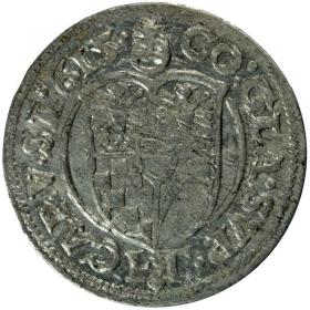 Obrazek 2 dla: 3 krajcary 1615 Karol II Podiebradowicz Księstwo Ziębicko  Oleśnickie Oleśnica