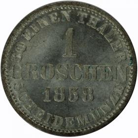 Obrazek dla: 1 grosz 1858 Jerzy V Hanower