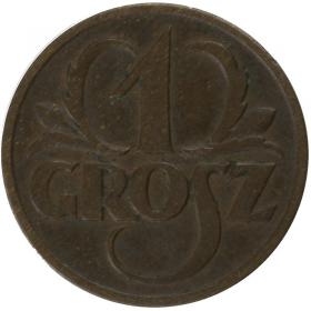 Obrazek dla: 1 grosz 1927 II RP Warszawa