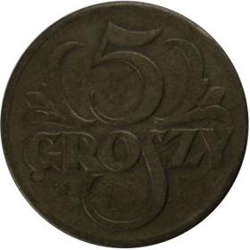 Obrazek dla: 5 groszy 1923 II RP Warszawa