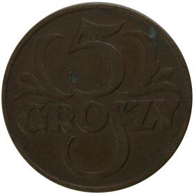 Obrazek dla: 5 groszy 1931 II RP Warszawa