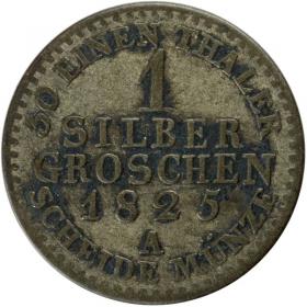 Obrazek 2 dla: 1 grosz srebrny 1825 Fryderyk Wilhelm III Prusy Berlin