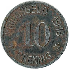 Obrazek dla: 10 fenigów 1918 Towarzystwo Kupieckie Oleśnica / Oels