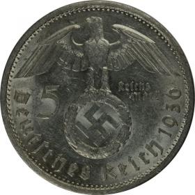 Obrazek 2 dla: 5 marek 1936 A Paul von Hindenburg Niemcy Berlin